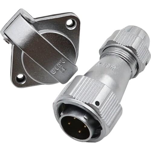 WEIPU WY16 TE+ZG M16 2Pin 3 4 5 7 9 10 Pin Industrial Automotive Aviation Connector 5A 10Amp AC DC Power Waterproof Connectors