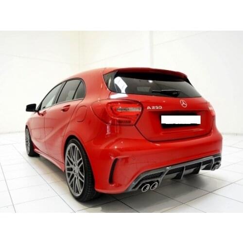 Mercedes Benz W176 For Sport Rear Tail A45 For Brabus Still Diffuser Lip Plastic