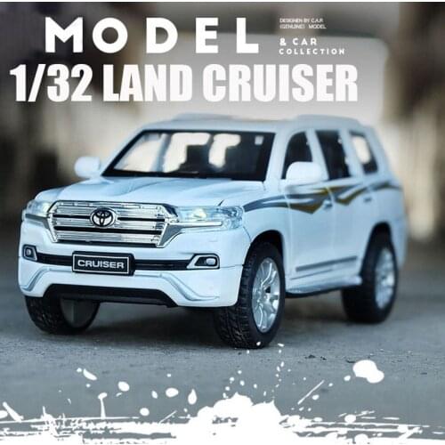 1:32 Toy Car TOYOTA LAND CRUISER Prado Metal Toy Alloy Car Diecasts Toy Vehicles Car Model 6 Doors Can Opened Toys For Children