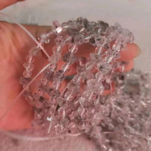 1psc/lot natural Helba Kimon white crystal bracelet natural stone men and women jewelry Rough pulseras joyeria diamant chain