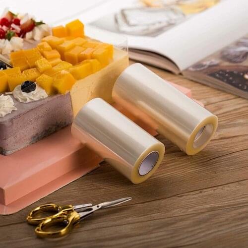 10M Cake Necklaces Rhodoid Roll Ribbon Edge In Movie Circle Pastry Transparent Foam Sheet Chocolate Cake Decorating