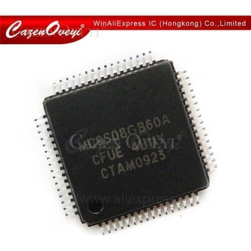 2pcs/lot MC9S08GB60ACFUE MC9S08GB60A LQFP-64 In Stock