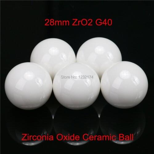 28mm Zirconia Ceramic Ball G40 ZrO2 valve ball/bearing/high pressure homogenizer/sprayer/pump 28mm ceramic ball