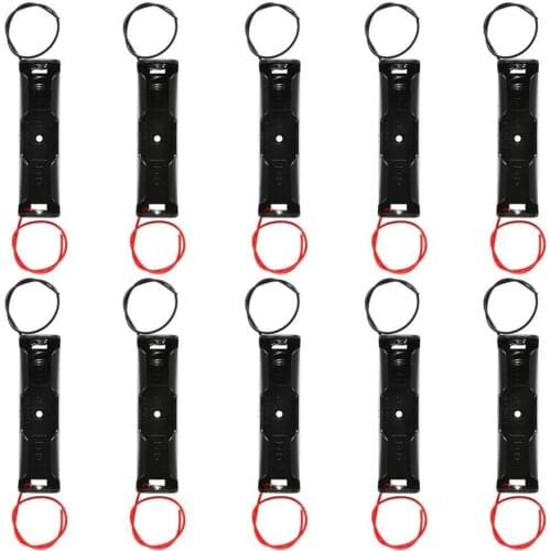 3.7v 18650 Battery Holder Storage Box Case Holder 1-slot For 18650 Button Top Single Battery Wire Lead Battery Holder Case