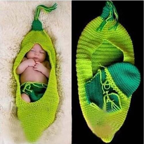 3M Baby Photography Suit Three-piece Pod Hand Hook Weave Newborn Baby Photo Props