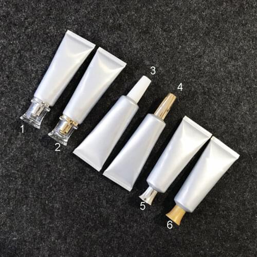 300pcs 30ml/g High Class Empty Silver Eye Cream Storage Tube, Cosmetic Soft Hose Containers,Squeeze Skin Care Cream Soft Tube