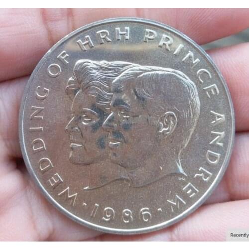 38mm 1986 Royal Wedding Samoa 1 dollar Commonwealth Coins Old Original Coin Collectible Edition 100% Real Random Year