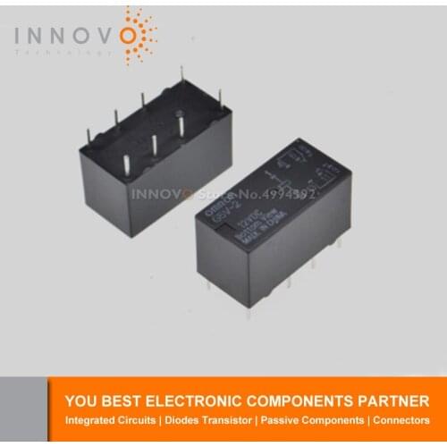 5pcs/lot G5V-2-12VDC Relay Free shipping New original