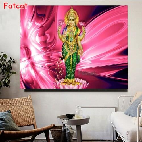 3D diamond painting Indian God Photos 5d diy Handmade embroidery full square/round drill decor art Ganesh Goddess Lakshmi,PP2243