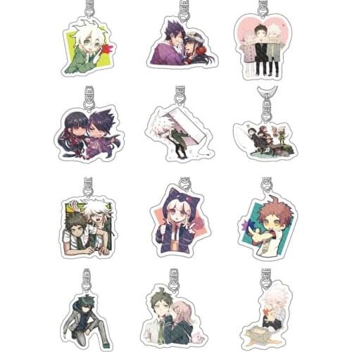 Anime Keychain Danganronpa: Trigger Happy Havoc Acrylic Pendant Keyrings