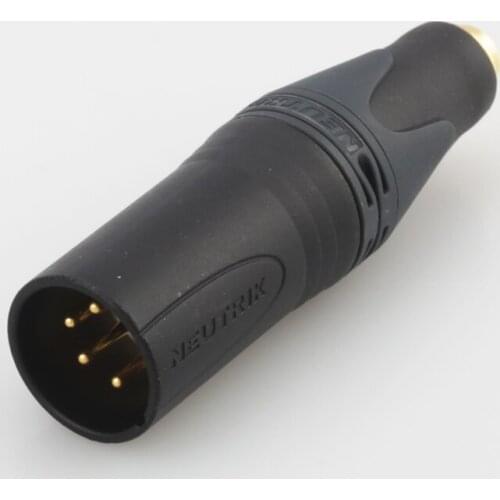 Audiocrast 4.4mm Balanced Female to 4pin Balanced XLR Male headphone Converter Adapter