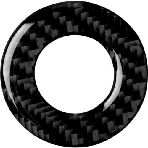 Car Ignition key ring Lock Keyhole Cover Trim Carbon Fiber Cover Trim Strip Interior 3D Sticker For Chevrolet Cruze 2009-2015