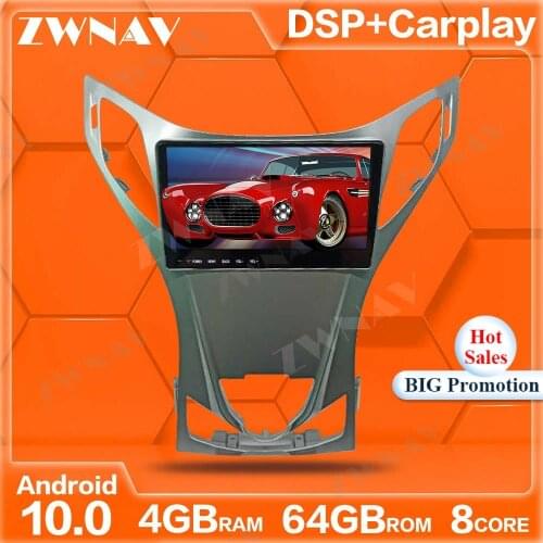 4GB+64GB 9inch Android 10.0 Car Multimedia Player For Hyundai Azera 2011 2012 GPS Navi Radio navi stereo Touch screen head unit
