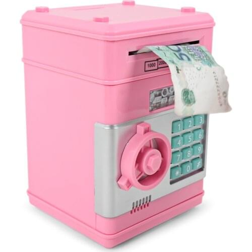 Electronic Piggy Bank Saving Bank ATM Safe Money Box Electronic For Children Digital Coins Cash Saving Safe Deposit ATM Machine