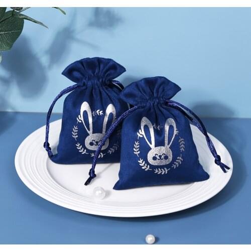 Jewelry Packaging Flannel Velvet Gift Drawstring Pouches Wedding Party Decoration Cotton Storage Bags Home Travel Organizer