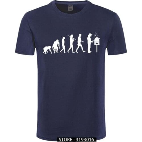 Standard Edition Beekeeper Evolution Honey Bees Beekeeping T Shirt Classic Slim Fit T-Shirt Male Shirt Clothing