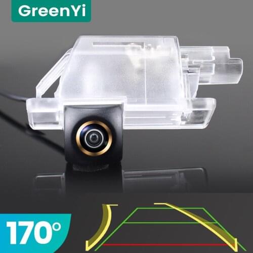 GreenYi Trajectory 170° AHD Car Rear View Camera for Citroen C5 C4 Peugeot 301 508 Sedan Night Vision Reverse Reversing 4 pin