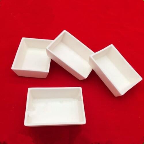 100x77x27mm Trapezoid corundum crucible /Al2O3 ceramic crucible /Sintered Crucible Boat Sample Holder for Tube Muffle Furnaces