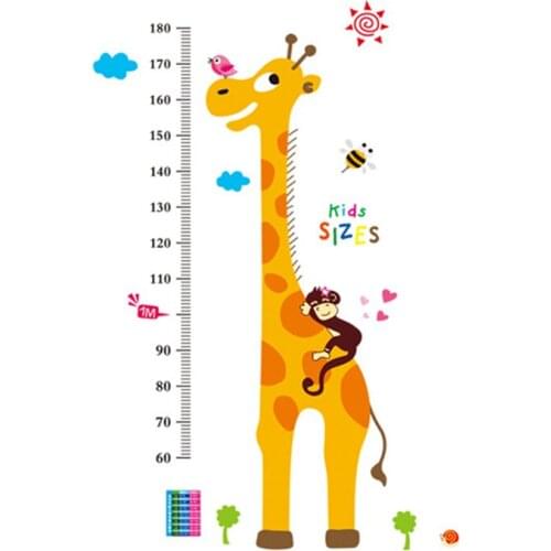 Lanke Wall Stickers Height Growth Chart, Outivity Peel and Stick Removable Wall Stickers Sticker for Kids Bedroom Living Room