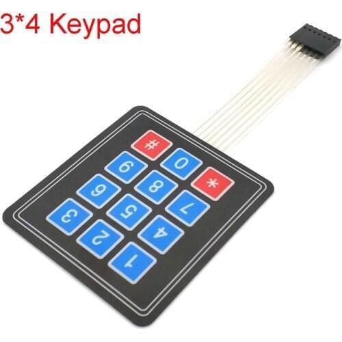 4x3 Matrix Array 12 Key Membrane Switch Keypad Keyboard 3*4 Control Panel Microprocessor Keyboard for Arduino AVR