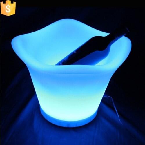 4.5L color changing led ice bucket furniture LED Beer Bucket coolers for bars party decorated wine tools Free Shipping 8pcs/Lot