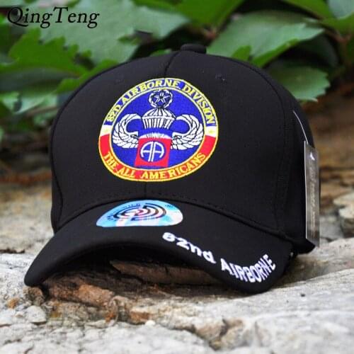 82d Airborne Division MenS Caps Outdoor Army Baseball Cap Snapback Casual Sun Tactical Dad Hat Drop Shipping