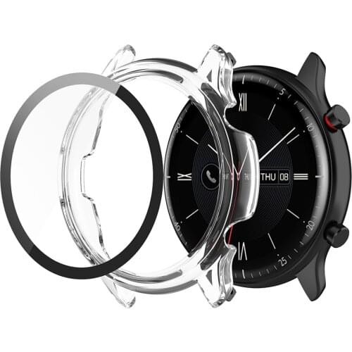 New All-Around Protective Case Protector Cover Accessories Cover Film Soft Watch Case for Amazfit GTR 2e/GTR 2