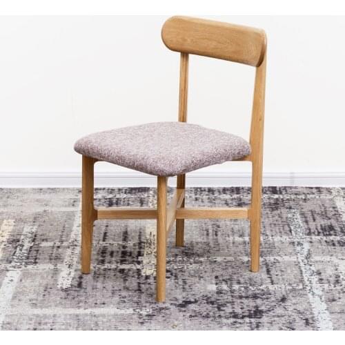 Japanese-style Pure Solid Wood Dining Chair Modern Minimalist Oak Comfortable Environmental Protection Chair Study Restaurant Di