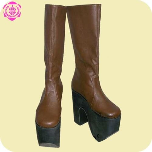 Gin Tama Okita Souji Anime Characters Shoe Cosplay Shoes Boots Party Costume Prop