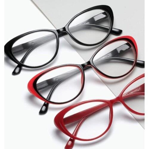Fashion Cat Eye Women Reading Glasses Men Hyperopia Eyeglasses Computer Presbyopia Diopter +1.0+1.5+2.0+2.5+3.0+3.5+4.0