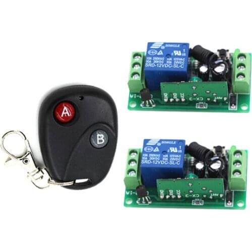 Remote Control Switches DC 9V 12V Micro Cicuit Remote Switch Relay Learning Smart Home Automatic Normally Open Close 315/433MHZ