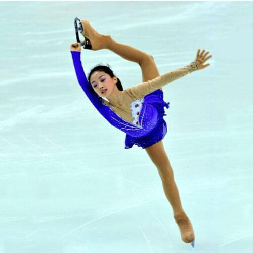 Customization Figure Skating Dresses Girls New Active Style Ice Skating Dresses For Competition Good Elasticity Skating Dresses