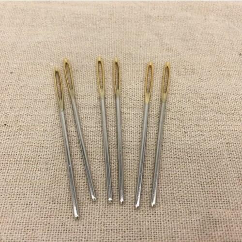 30pcs Large-Eye Pullthrough Needle Quilting Darning Tapestry Hand Sewing DIY Canvas Leather Crafts Embroidery