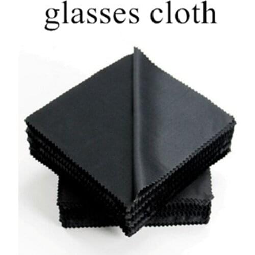 Lens Clothes 20 Pcs/lot Microfiber Eyeglasses Cloth glasses cloth Sunglasses Eyewear Specs Cleaning Cloth Glasses Black Clean
