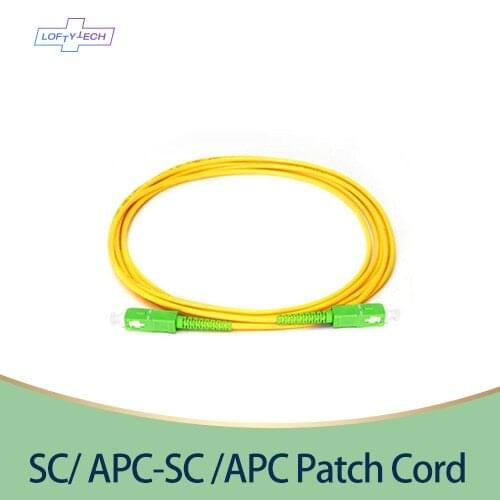 SC/ APC-SC /APC Fiber Optic Patch Cord Simplex Diameter 2mm or 3mm Single Mode Cord Length 1M 2M 3M or Accept Customization