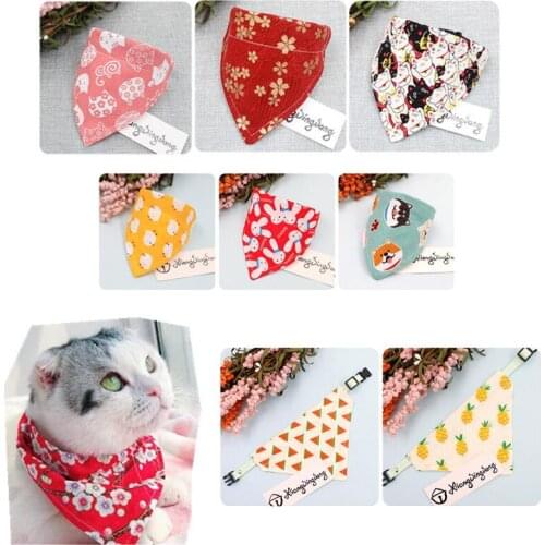 Pet Neckerchief Cat dog accessories scarf Dogs cats small dogs saliva towel cute scarf