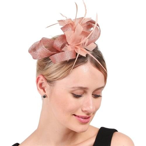 Sinamay Show Girs Fascinator Headwear Hairpin Ladies Fashion Chuch Headwear Hair brooch Women Wedding Hair Accessories