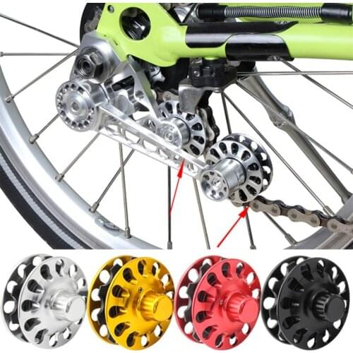 Folding Bike Chain Tensioner Stabilizer Guide Wheel Chain Tensioner Rear Derailleur Chains Guide 2/3/6 Speed Wheel