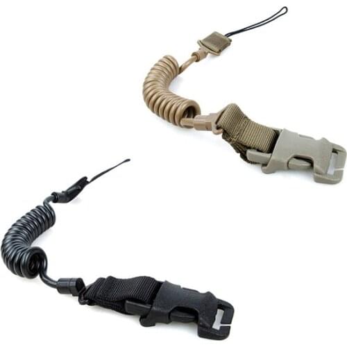 TMC Outdoor Tactical PALS Clasp Pistol Sling Elastic Shrink Strap Sling Khaki