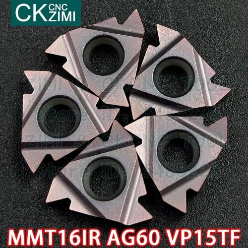 MMT16IR AG60 VP15TF MMT 16IR AG60 VP15TF carbide inserts Internal thread insert Tools CNC metal turning tool for stainless steel