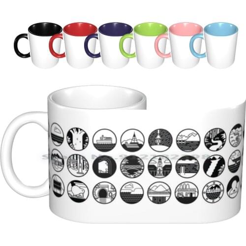 Tour Aotearoa-A 3000km Bike Ceramic Mugs Coffee Cups Milk Tea Mug Tour Aotearoa Aotearoa New Zealand Bike Packing Bike Touring
