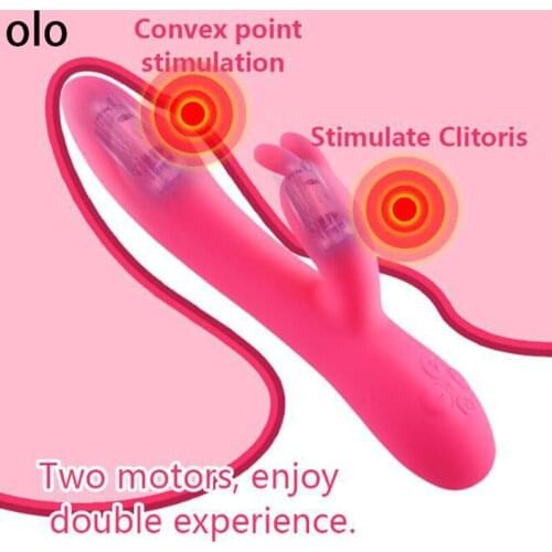 Heating Rabbit Vibrator for Woman G Spot Vagina Clitoris Stimulator Masturbator Dildo Vibrator Adult Sex Toy for Woman Adult USB