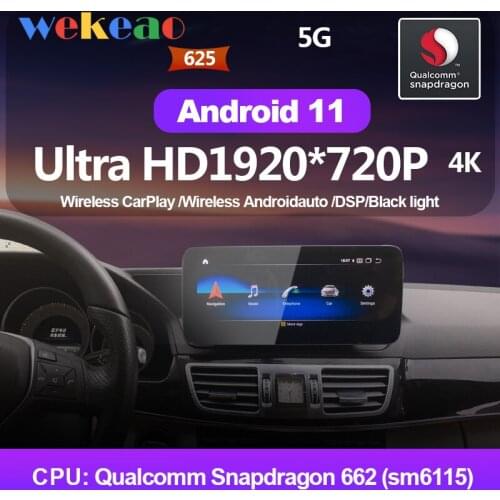 Wekeao Android 11 Car Radio For Mercedes Benz E Class W212 NTG4.5 IPS audio navigation Multimedia GPS 12.3" 2014 - 2015