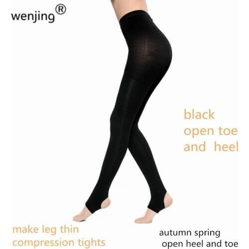 Wenjing Women Slim Stockings Therapeutic 20 mm Hg 680D Shaper leg thin Compression TIGHTS compressure Pantyhose