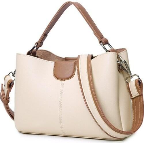 Womens Handbags Leather 2021 Red Green Black Beige Shoulder Bag Women Fashion Womens Hand Bag Bolso Mujer Sac A Main Femme New