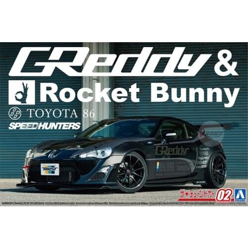 1/24 Assembled Car Model Toyota TOYOTA 86 ZN6 / 86 Rocket Rabbit 06186/06187 DIY Plastic Kit Building Car Model