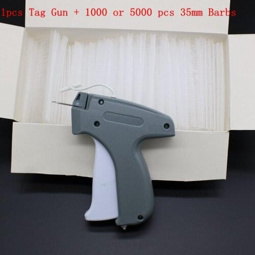 NEW 1pcs 103*120mm Garment Handheld Clothes Price Label Tagging Gun With 1000 or 5000 pcs 39mm Barbs + 1 Needle For Clothing