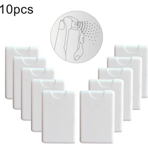 10pcs 20ml Perfume Empty Spray Random Cosmetic Container Portable Perfume Essential Bottle Card Shape Beauty Essential Travel