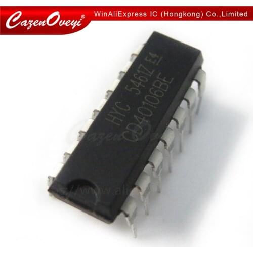 100pcs/lot CD40106BE CD40106 40106BE DIP-14 new original In Stock
