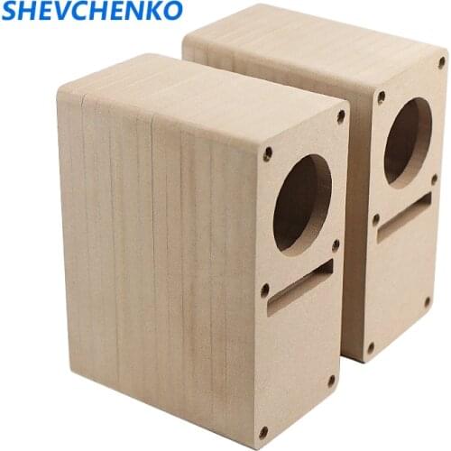 SHEVCHENKO 2 Inch 52MM Wooden Maze Speaker Empty Box Shell Labyrinth Audio Cabinet 14 Planks DIY Audio Shell Desktop 2pcs